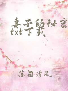 妻子的秘密完整txt下载
