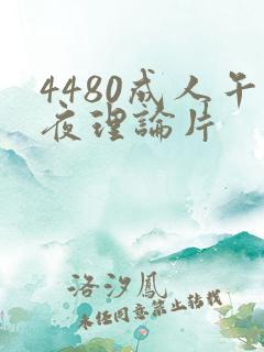 4480成人午夜理论片