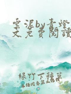 云泥by青灯全文免费阅读笔趣阁