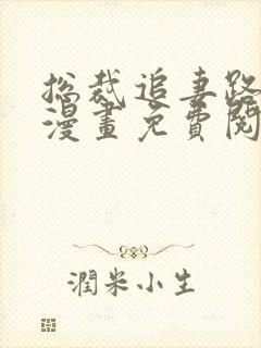 总裁追妻路漫漫漫画免费阅读