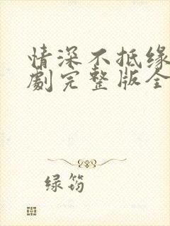 情深不抵缘错短剧完整版全集免费观看