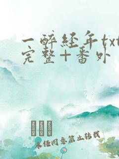 一醉经年txt完整+番外