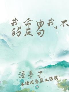 我命由我不由天的反句