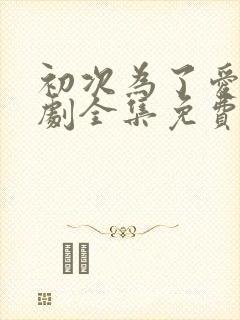 初次为了爱电视剧全集免费观看韩剧