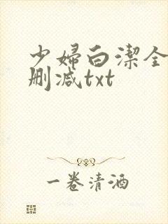 少妇白洁全文无删减txt