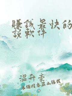 赚钱最快的看小说软件