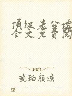 顶级老公坏透了全文免费阅读