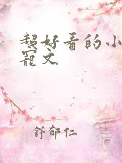 超好看的小说甜宠文