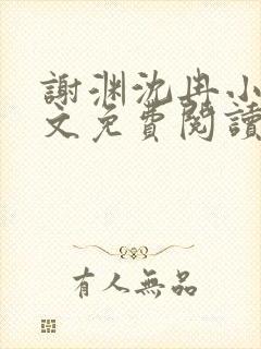 谢渊沈冉小说全文免费阅读