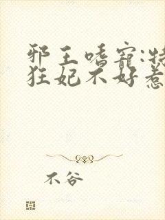 邪王嗜宠:特工狂妃不好惹