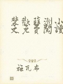 裴欢薛洲小说全文免费阅读