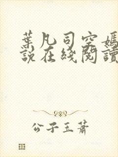 叶凡司空嫣然小说在线阅读