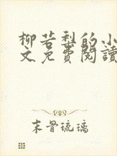 柳若梨的小说全文免费阅读