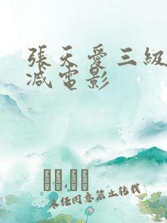 张天爱三级无删减电影