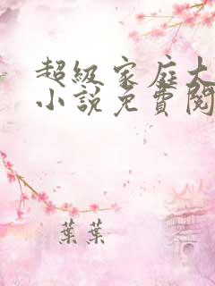 超级家庭大杂烩小说免费阅读