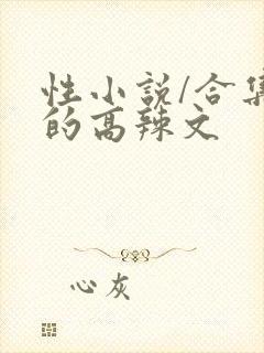 性小说/合集中的高辣文