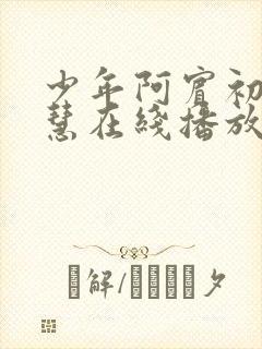 少年阿宾初识钰慧在线播放