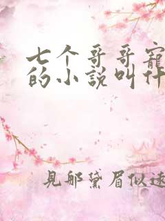 七个哥哥宠妹妹的小说叫什么名字