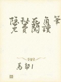 隐秘死角笔趣阁免费阅读