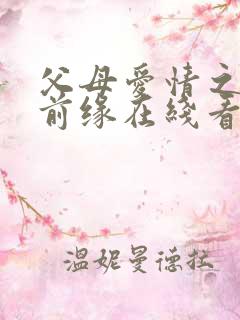 父母爱情之再续前缘在线看全集