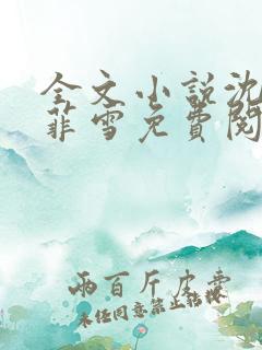 全文小说沈浩秦菲雪免费阅读
