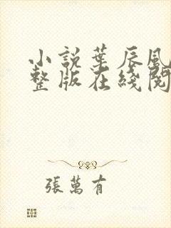 小说叶辰风流完整版在线阅读无弹窗