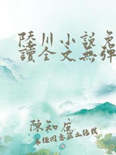 陆川小说免费阅读全文无弹窗