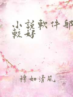 小说软件那个比较好