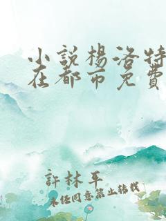 小说杨洛特种兵在都市免费阅读