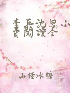 李兵沈思小说免费阅读全