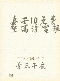 妻子10免费完整高清电视剧在线看