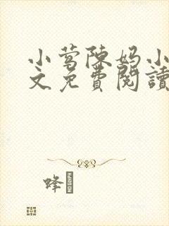 小莺陈妈小说全文免费阅读无弹窗