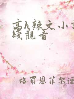 高h辣文小说在线观看