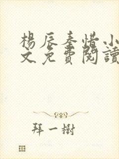 杨辰秦惜小说全文免费阅读最新章节更新