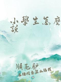 小学生怎么写小说
