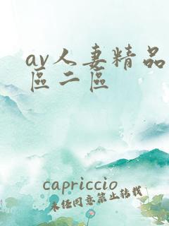 av人妻精品一区二区