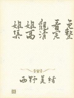 姐姐观看免费全集高清完整版