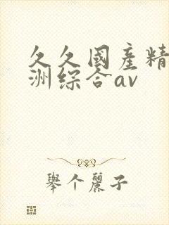 久久国产精品亚洲综合av