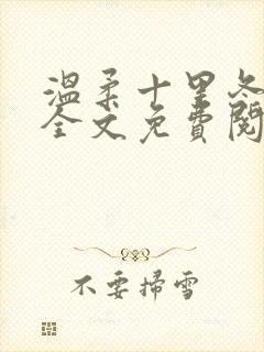 温柔十里冬小说全文免费阅读