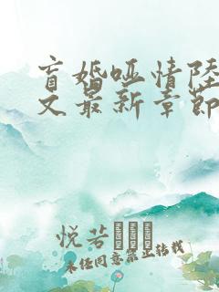 盲婚哑情陆彻全文最新章节免费阅读