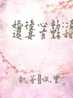 婚后心动:凌总追妻有点甜全文免费阅读陈媛