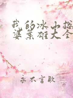 我的冰山总裁老婆叶雄大全