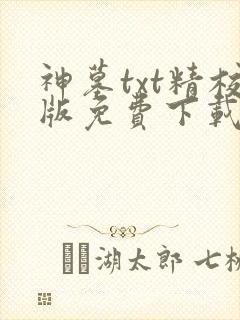 神墓txt精校版免费下载