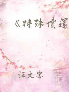 《特殊偿还》