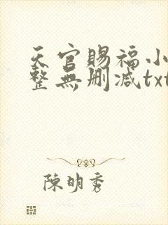 天官赐福小说完整无删减txt下载