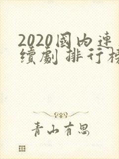 2020国内连续剧 排行榜前十名