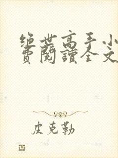 绝世高手小说免费阅读全文