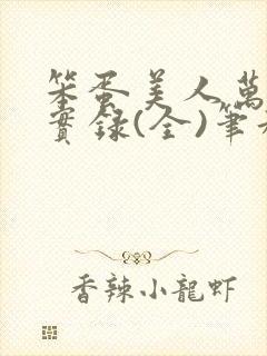 笨蛋美人万人迷实录(全)笔趣阁