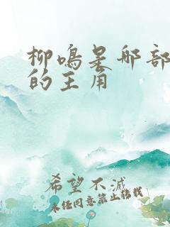 柳鸣是哪部小说的主角