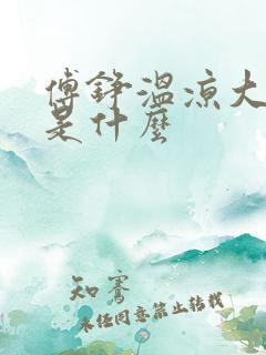 傅铮温凉大结局是什么